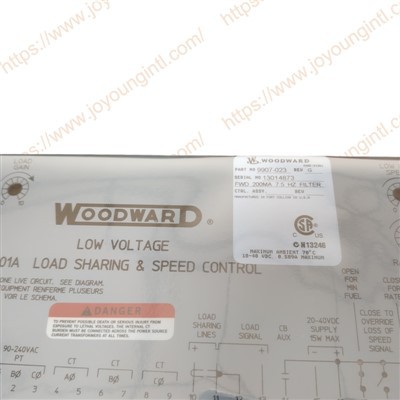 WOODWARD 9907-023 2301A terhelésmegosztás és sebességszabályozás